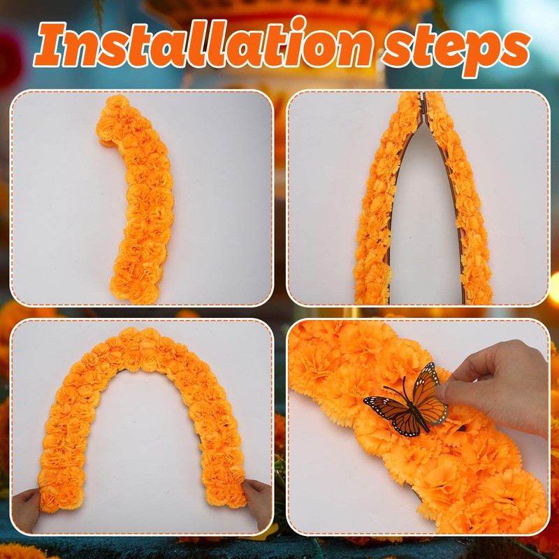 Leinuosen Dia De Los Muertos Altar Decorations 16 x 24''