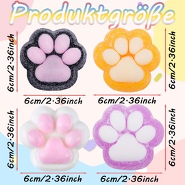 Fidget Toys, Anti-Stress Toy, Pack of 4 Elasticity Soft Stress Toy, Fidget Toy, Squeeze Toy, Sensory Toy, Stress Relief Toy for Children and Adults (2)