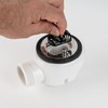 Hair Strainer for Shower Drain, Pack of 1, Black, Compatible
