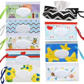 Bolsa para Toallitas Húmedas Dispensadores de Toallitas para Bebés, Porta Toallitas Humedas Dispensador de Toallitas Húmedas(9 Unidades)