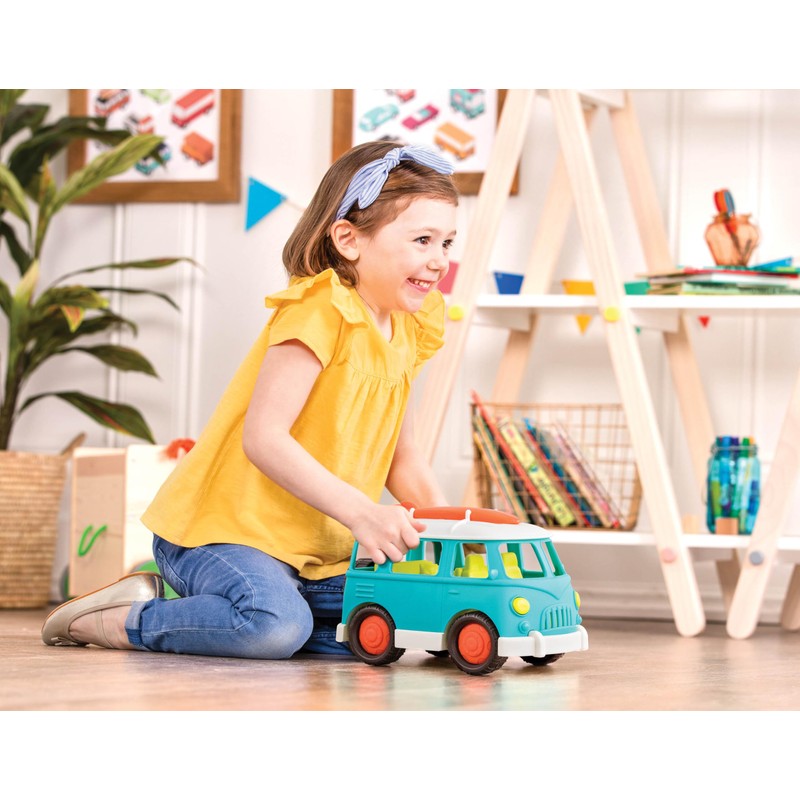 Battat – Wonder Wheels – Blue Toy Camper Van –