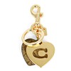 Coach Key Ring 91478-IMKHA COACH Keychain Signature Heart Bag Charm