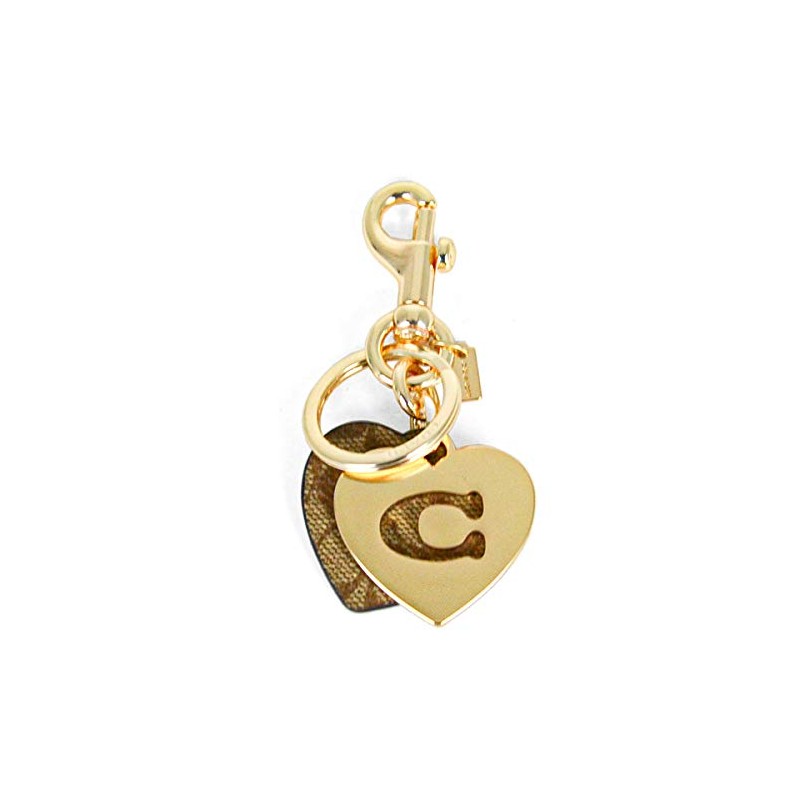 Coach Key Ring 91478-IMKHA COACH Keychain Signature Heart Bag Charm