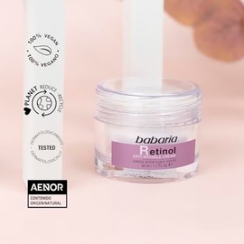 Babaria - Retinol Crema Antiarrugas Mujer y Hombre| Con Ácido Hialurónico | Combate Arrugas y Atenúa las Manchas |Skin Care| Hidratación profunda y re