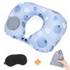 Niuoppy Cooling Inflatable Travel Pillow, Blow up Neck Pillow for