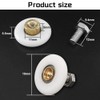 Cosswe 4pcs Shower Door Rollers, 19mm Sliding Shower Doors Wheels