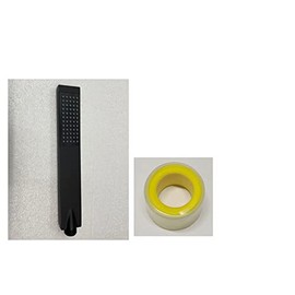 KES BRASS Handheld Shower Head Bathroom Replacement Showerhead for Bath Showering System Contemporary Square Style Matte Black, P135B-BK