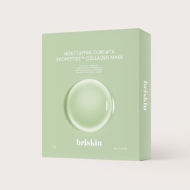 Briskin Houttuynia cordata exosome collagen mask 5 sheets Collagen mask [Houttuynia cordata] 15 sheets / 브리스킨 어성초 엑소좀 콜라겐 마스크 5매 콜라겐마스크 [어성초] 15매