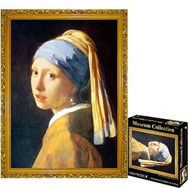 TINYOUTH 1000 Piece Puzzle for Adults, The Girl with the Pearl Earring, Museum Collection Puzzle, 50 x 70 cm, 2 mm Thick, Famous Painting Puzzle for Adults, Children, 14+