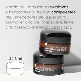 MIZON Crema Contorno Ojos Baba de Caracol 25 ml - para ojeras y bolsas - hidratante coreana para todo tipo de piel y skincare coreano
