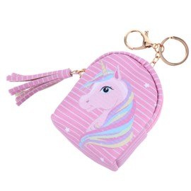 Baluue 1pc Lovely Cartoon Coin Purse Earphone Cable Storage Bag Mini Unicorn Design for Durable and Adorable Accessory for Organizing Change and Cables