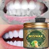 2PCS Miswak Tooth Powder, Oral Care, Herbal Whitening Toothpaste, Supports