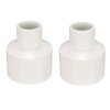 TA-VIGOR PVC Reducing Coupling 40mm x 20mm 2pcs White Pipe