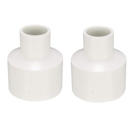TA-VIGOR PVC Reducing Coupling 40mm x 20mm 2pcs White Pipe Fitting Connector Water Supply