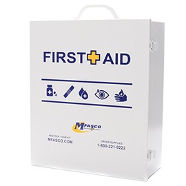 Empty First Aid Box 3 Shelf With First Aid Logo