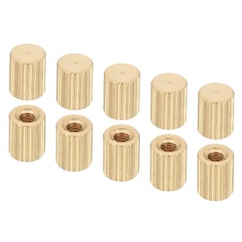 PATIKIL M4x8x10mm Cap Nut, 10 Pack Acorn Nut Screw Knob Cap Insert Bolt Cover Female Thread Knurled Decorative Hardware Fittings Lamp Light Fixtures