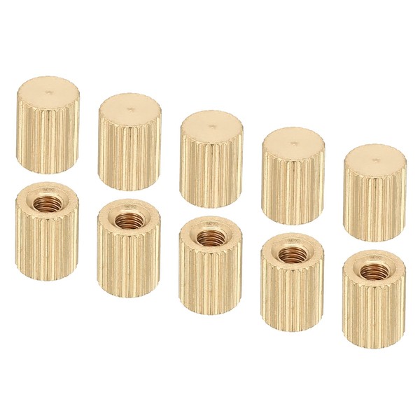 PATIKIL M4x8x10mm Cap Nut, 10 Pack Acorn Nut Screw Knob
