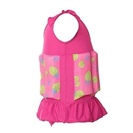 Digirlsor Toddler Baby Girls Float Suit Kids One Piece Swimsuit Strawberry Buoyancy Swimwear Bathing Suit, Rose Red/Strawberry, TagM/1-2 years