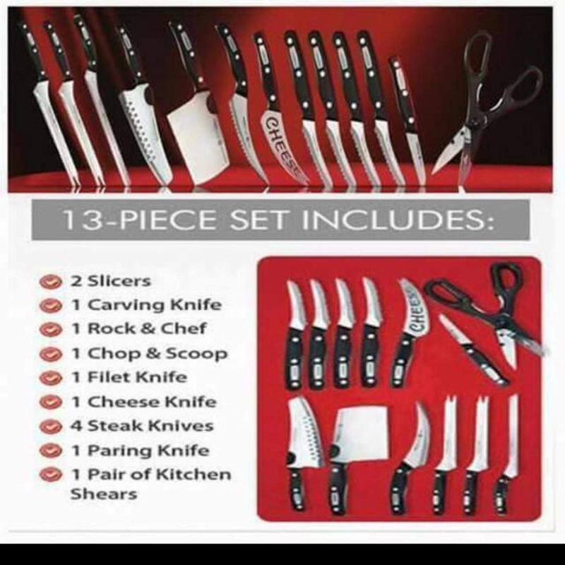 Miracle Blade World Class Professional Series 13 Piece Chef's Knife