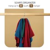 ZEDODIER Belt Hanger, Rotatable Belt Rack Closet Accessories Organizer, Maximum