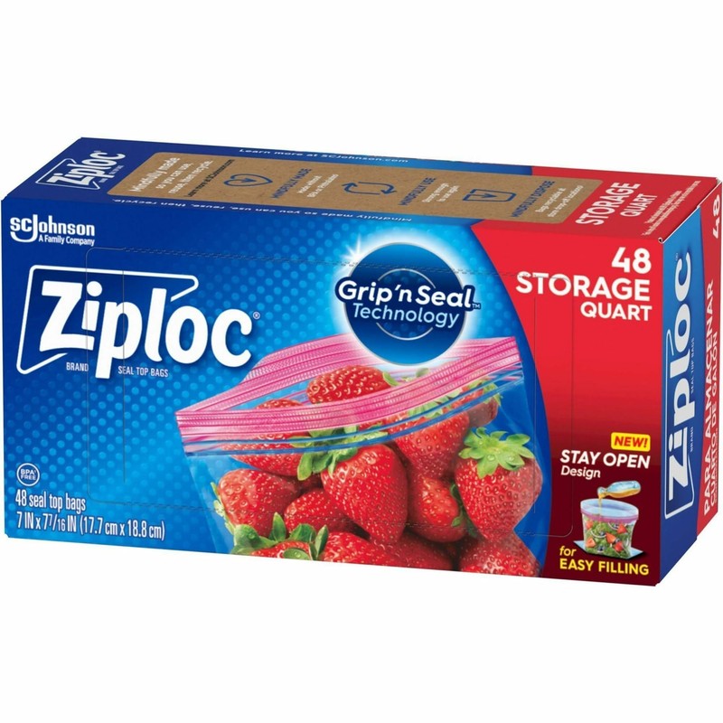 DRACB003103CT - Ziploc Double Zipper Storage Bags
