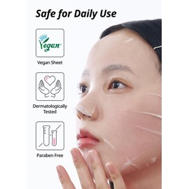 SNP [K Beauty] Skin Return Lifting Essence Sheet Mask | Hydrating and Firming for All Skin Types | Vegan Sheet Masks | Peptide and Lactobacillus | Korean Face Masks Skincare | Facial Mask | 10 Sheets