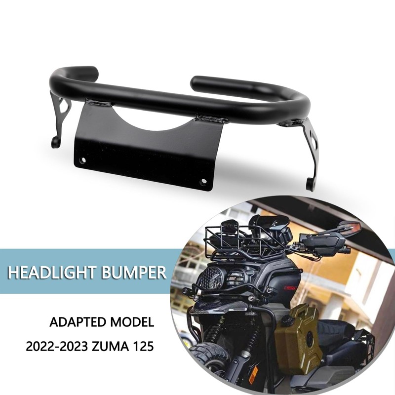 Mokuo Motorcycel Front Headlight Guard in Heavy Iron Material Compatible