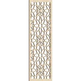 Ekena Millwork WALW28X70X0375LOCBI Lock Haven Decorative Fretwork Wood Wall Panels, 27 3/8"W x 69 3/8"H, Birch