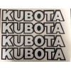 KUBOTA L BX B series TRACTOR VINYL DECAL STICKER -WHITE