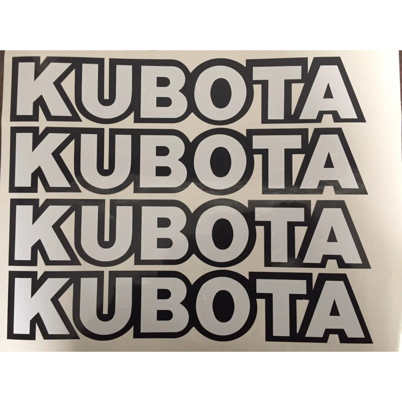 KUBOTA L BX B series TRACTOR VINYL DECAL STICKER -WHITE