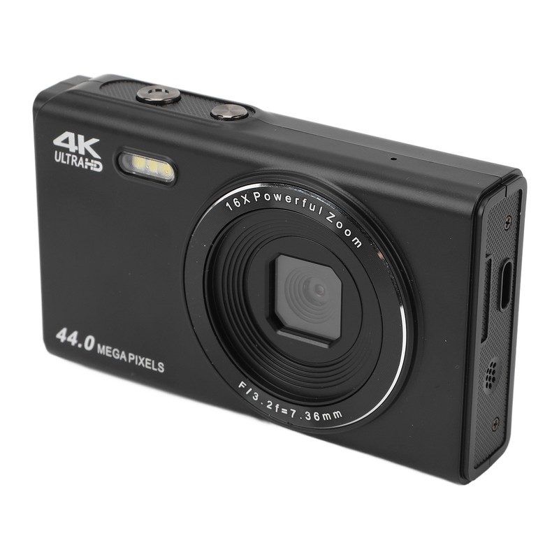 4K Digital Camera for Teens Kids 44MP 16X Digital Zoom