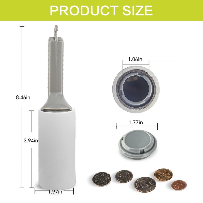 Jewmaw Diversion Safe Lint Roller with Storage, Secret Hidden Can