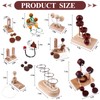 Oppaxf 10 PCS Wooden Rope Puzzle Set Brain Teasers Puzzles