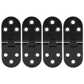 4pcs Zinklegierung Schwarzer Tisch Flip Scharnierschrank Scharnier -Klapptischscharnier mit Zinklegierungmaterial Zum Klapptisch -Tischnähmaschinenschaltern