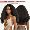 Afro Curly Synthetic Kinky Curly Wig Half Wig #2 24"