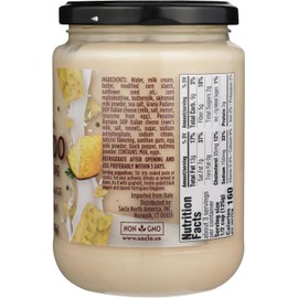 Sacla' Italia Alfredo Pasta Sauce, White Pasta Sauce, Imported from Italy, Non-GMO, 14.5 Ounce (Pack of 6)
