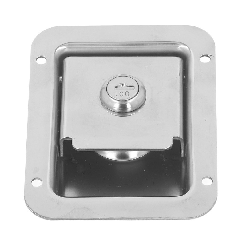 Travel Trailer Lock Stainless Steel Flush Mount Paddle Type Toolbox