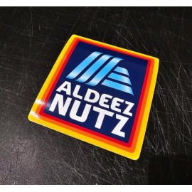 L1G Aldi Aldeez Nuts Store Shopping Grocery Sticker Funny Decal Car Laptop JDM