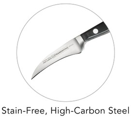 Tramontina Pro Series Forged 3-Inch Peeling Knife, Stain-free High-Carbon Steel Small Kitchen Knives for Cooking