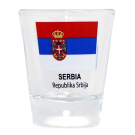 Serbia Flag Shot Glass