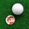 HOKUSHIN TRADING MK0514 Golf Ball Marker Peko-chan Acrylic Marker, White