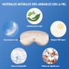 Antifaz para Dormir de 3 Piezas, Mascarilla de Seda para