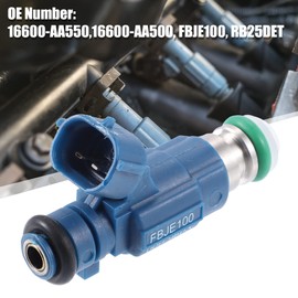 X AUTOHAUX 6 Pcs 16600-AA550 16600-AA500 Fuel Injector for Nissan GTR Safari Patrol Skyline R34 RB25DET 2.5L Turbo TB48DE
