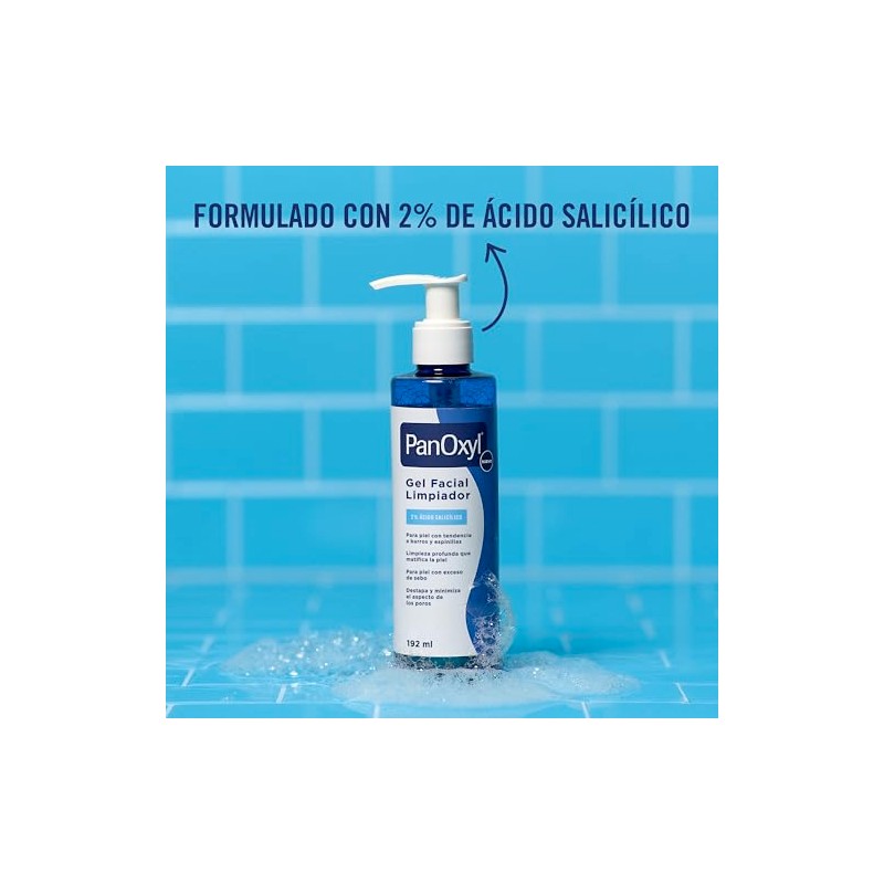 PanOxyl Gel de Limpieza con 2% Ácido Salicílico, 192 ml