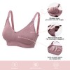 Gratlin Women's Seamless Maternity Nursing Sleep Bra Support Removable Padded