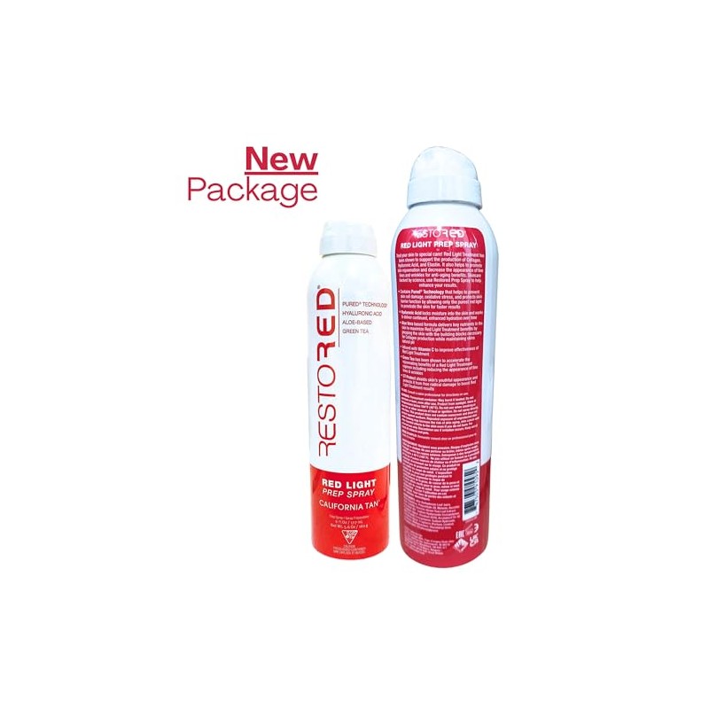 California Tan RestoRed Prep Spray 177 ml, Activador de Colágeno