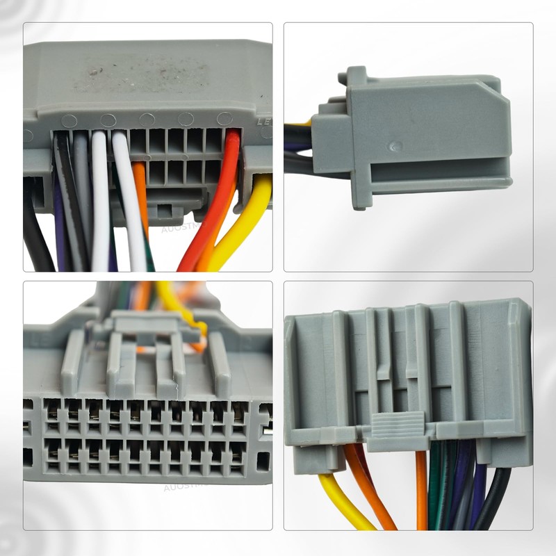 Car Stereo Radio Reverse Wiring Harness Connector (22-Pin), Interchange 71-6522,