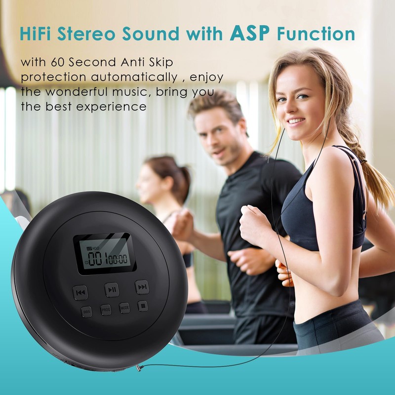 Gueray CD Player Portable CD Walkman Portable CD Player for