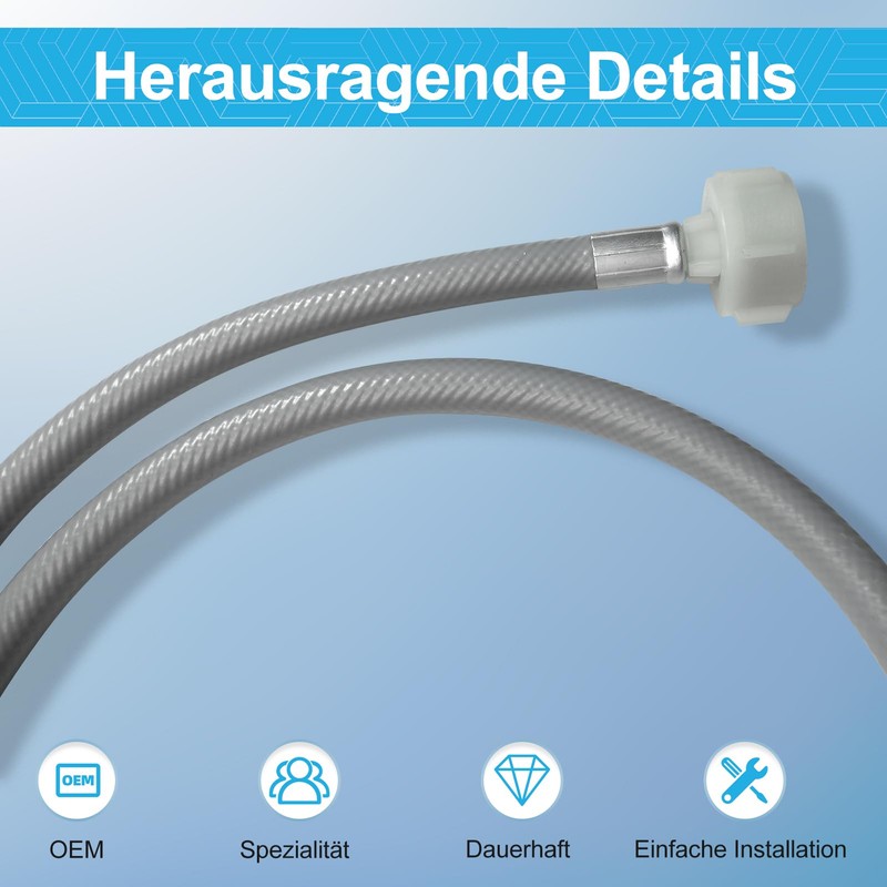 D.I. Accessa 1.8 m Water Hose Inlet Hose 3/4 Inch