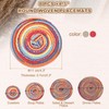 sourcing map 8 Pcs Round Woven Placemats, 4.3 Inch Braided